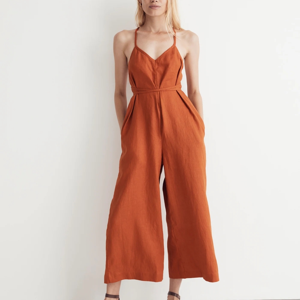 NWOT Rust Orange Women's Jumpsuit